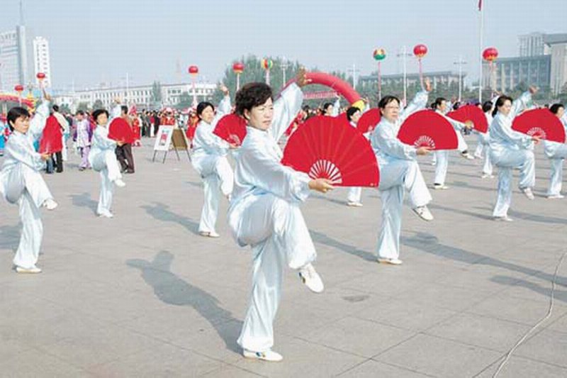 健身舞蹈太极扇