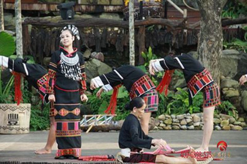 海南黎族特色织锦