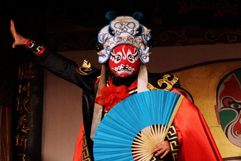 海南海口三亚川剧变脸表演