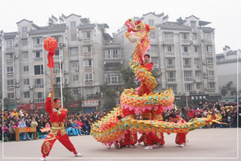 海南海口三亚舞龙表演提供