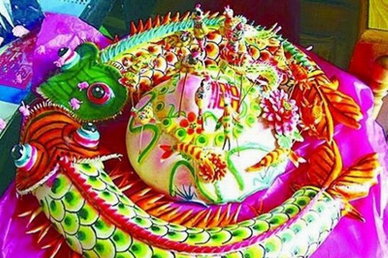 海南海口面塑民艺表演