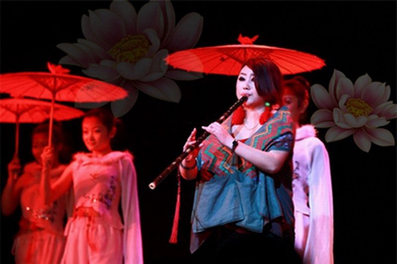 海南海口三亚民乐箫表演