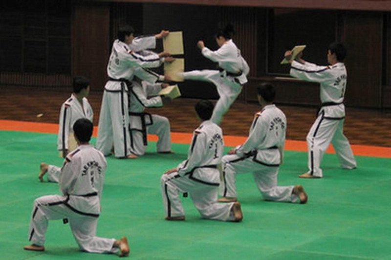 海南海口三亚跆拳道表演