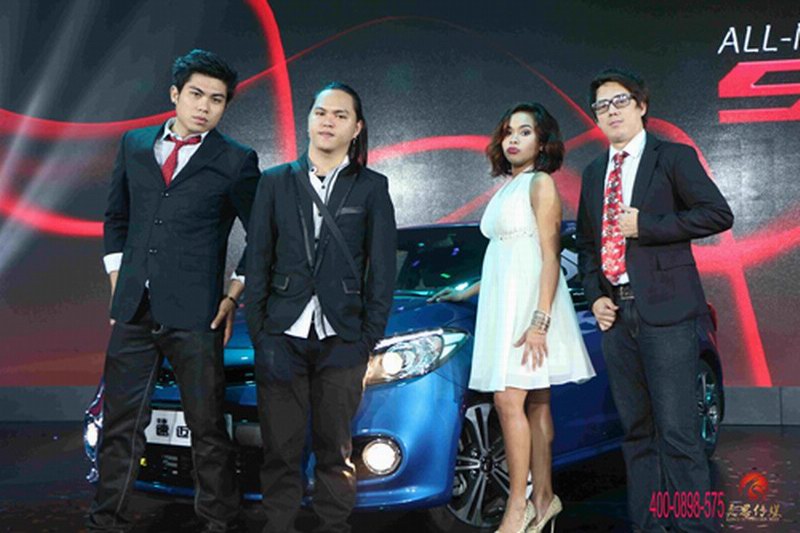 海口灵思承接速迈媒体品鉴会菲律宾乐队演出