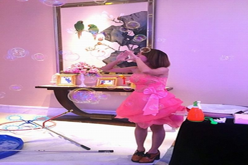 海口香格里拉婚礼暖场泡泡秀